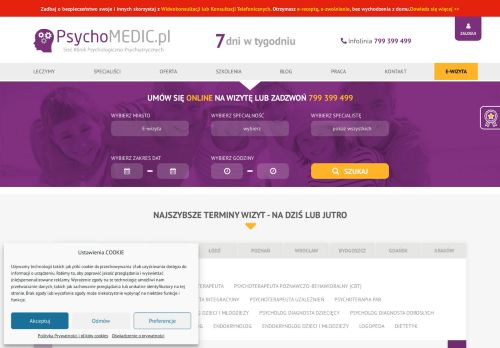 NZOZ PSYCHOMEDIC.PL KLINIKA PSYCHOLOGICZNO-PSYCHIATRYCZNA Michał Niewiński